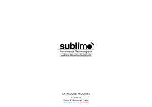 Catalogue Produits Sublimo 2019