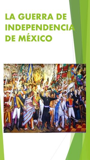 La Guerra De Independenca De México 3a