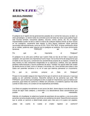 Que Es El Pedigree