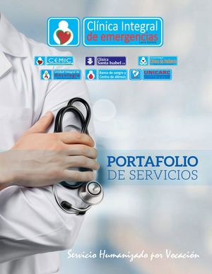 Portafolio de servicios Clinica Integral de emergecias