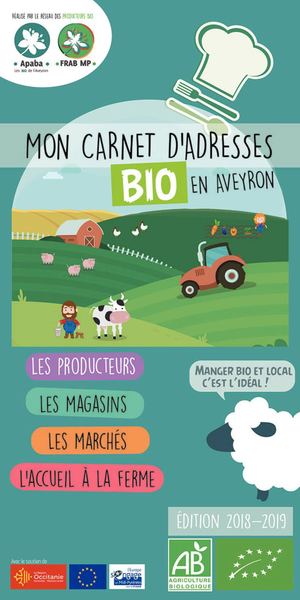 Mon Carnet d'Adresses Bio en Aveyron 2018-2019