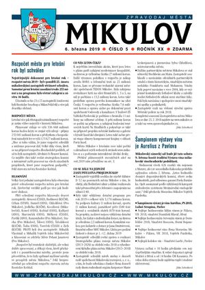 Zpravodaj města Mikulov 5/2019