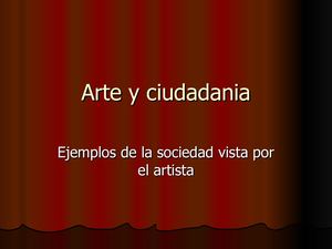 Arte Y Ciudadania