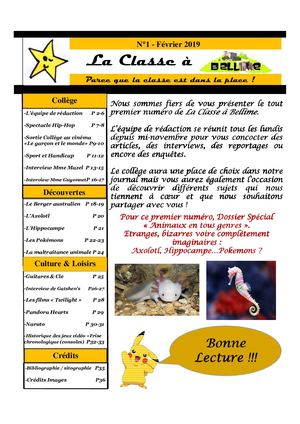 La Classe à Bellime N°1