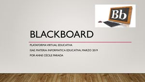 Plataforma Blackboard