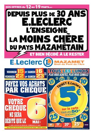 E.Leclerc Mazamet - Catalogue