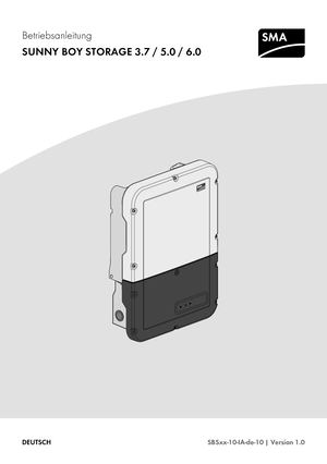 Sma Storage 3.7 / 5.0 / 6.0 einbau