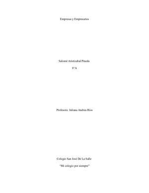 Empresas Y Empresarios Salome Aristizabal