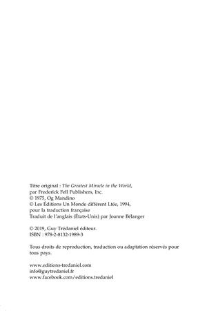 Le plus grand miracle du monde, Og MANDINO [Extrait]
