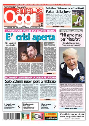 America Oggi 9 Marzo 2019
