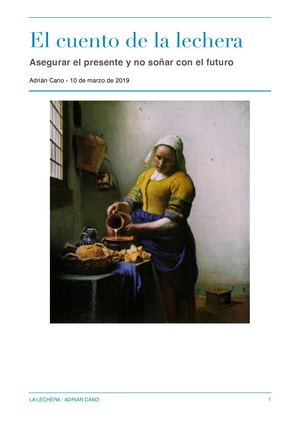 El Cuento De La Lechera