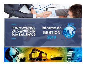 INFORME DE GESTION BASC ORIENTE 2018