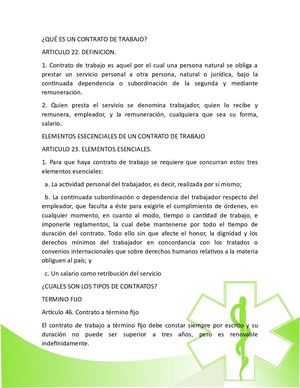 Qué Es Un Contrato De Trabajo