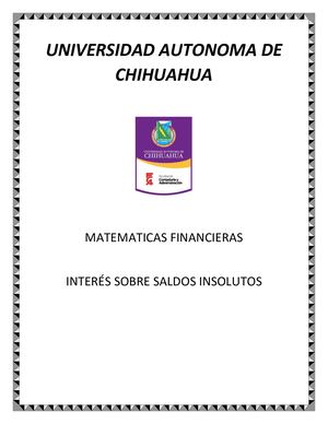 Interés Sobre Saldos Insolutos