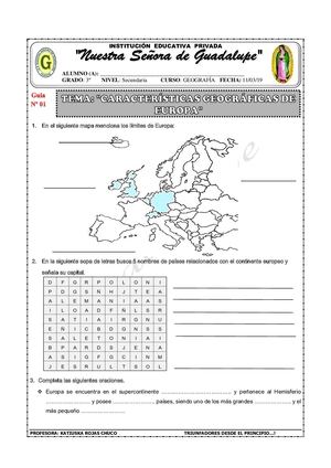 Características Geográficas De Europa