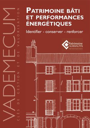 Vademecum n°4 Patrimoine bâti et performances énergétiques