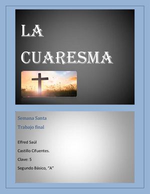 Informe Final La Cuaresma