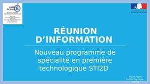 19 Evol Prog Spé 1ere Sti2d 2019