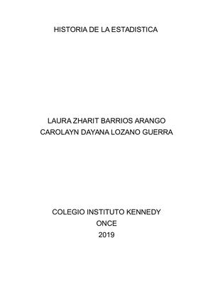 Historia De La Estadistica