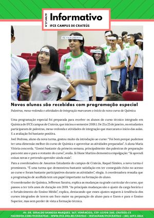 Informativo IFCE campus de Crateús 27- Janeiro 2019