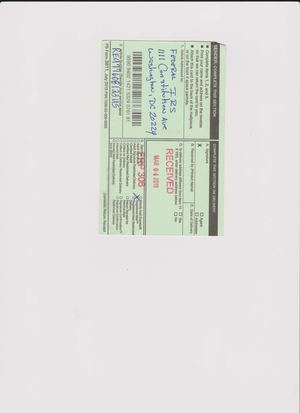 Statutory Claim Mailed To IRS With Reg Mail For Noshi Nitaino With Return Receipt