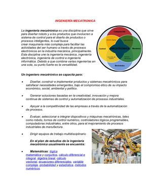 Ingeniería Mecátronica