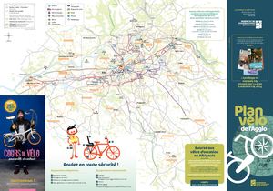 Carte - Réseau cyclable d'Albi en 2019