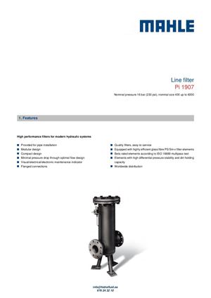 FILTRO HIDRÁULICO PI1907 MAHLE