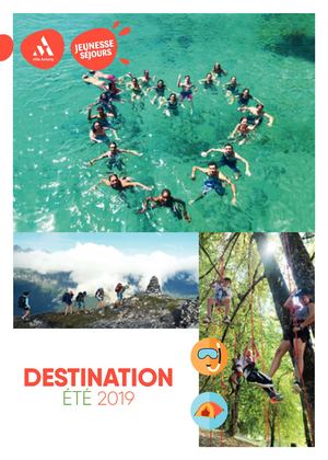 Brochure des séjours pour les vacances d'Ete 2017