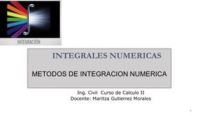 Integrales Numéricas