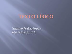 Texto Lirico