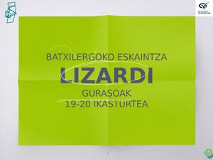 Batxilergo Eskaintza 19 20 Lizardi