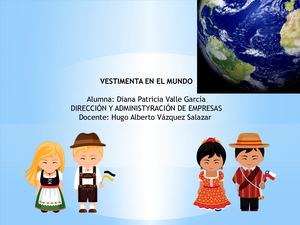 "Vestimentas del mundo"