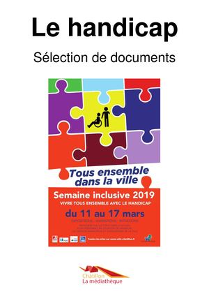 Bibliographie Handicap 2019