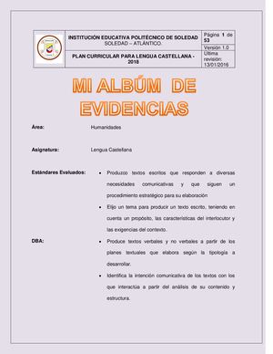 Album De Evidencias De Producción Textual