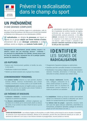 Prévenir La Radicalisation Dans Le Champ Du Sport