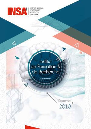 Rapport d'activité INSA Toulouse - Année 2018
