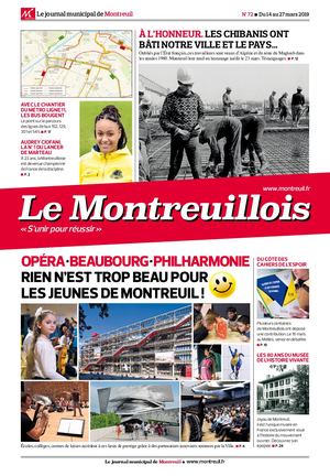 Le Montreuillois n° 72 - du 14 au 27 mars 2019