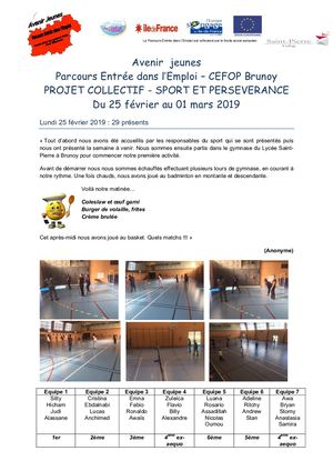 Module Sport Fevrier 2019