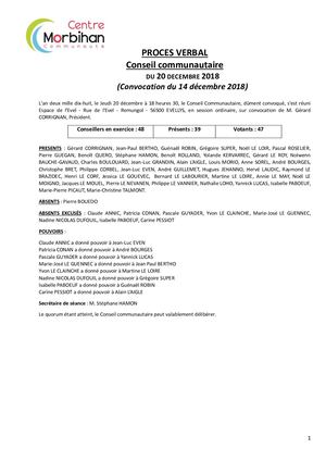 Pv Conseil Du 20 12 2018
