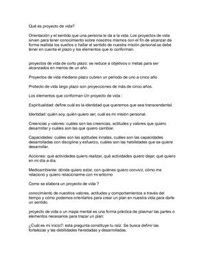 Proyecto De Vidaaa