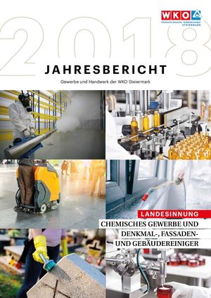 Jahresbericht 2018 der steirischen Landesinnung Chemisches Gewerbe und Denkmal-, Fassaden- und Gebäudereiniger