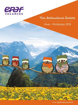 Catalogue Vacances Loisirs - hiver printemps 2019