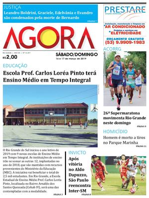 Jornal Agora Edição 12297 16 E 17 De Março De 2019