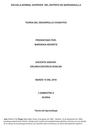 Desarrollo Cognitivo