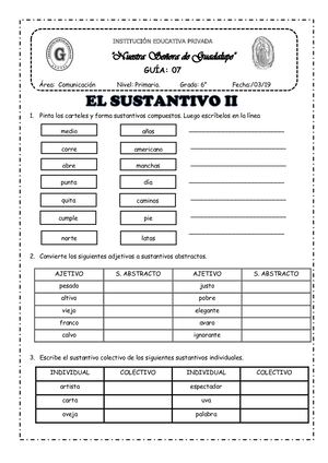 Sustantivo Ii