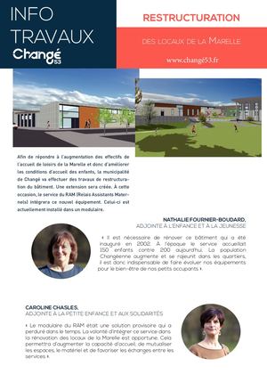 Fiche travaux restructuration de la Marelle