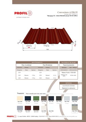 22 - BAC ACIER Couverture 4.250.35