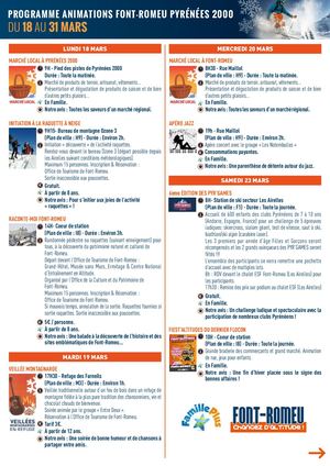 Programme du 18 au 31 Mars