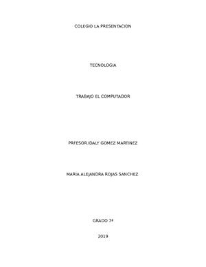 Trabajo Tecnologia 7a